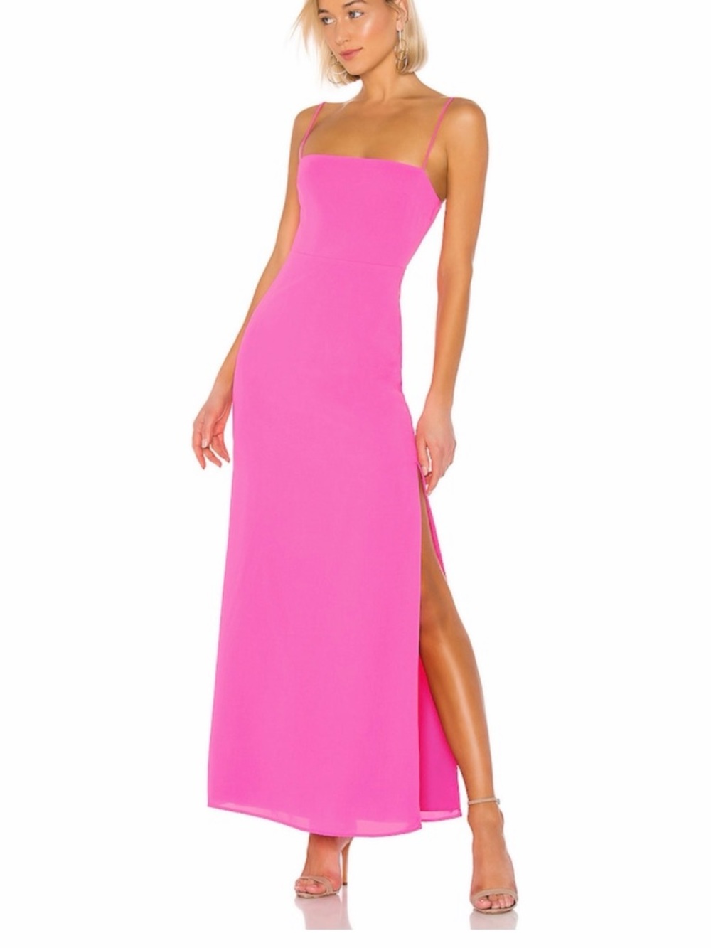 superdown Hot Pink Addison Maxi Dress